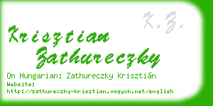 krisztian zathureczky business card